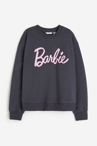 Sweatshirt mit Motiv Dunkelgrau/Barbie, Sweatshirts in Größe S. Farbe: - H&M - Modalova