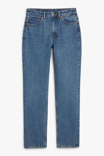 Yara Jeans blau mittlerer Bund Blau, Straight in Größe 26/32. Farbe: - Monki - Modalova