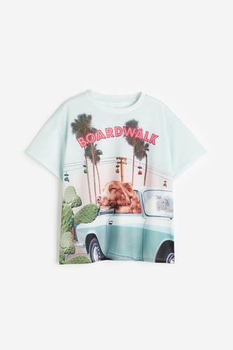 Oversized T-Shirt Helltürkis/Boardwalk, T-Shirts & Tops in Größe 146/152. Farbe: - H&M - Modalova