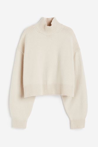 Oversized Pullover mit Turtleneck Hellbeige in Größe XL. Farbe: - H&M - Modalova