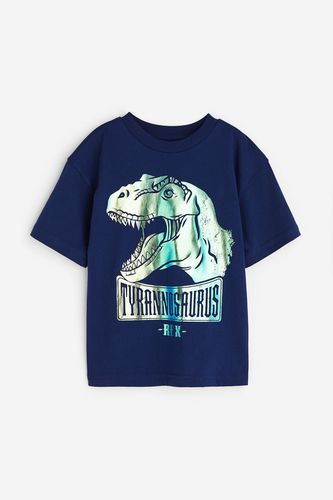 Oversized T-Shirt aus Jersey Marineblau/T.rex, T-Shirts & Tops in Größe 92. Farbe: - H&M - Modalova