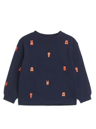 Sweatshirt mit Stickerei Dunkelblau, T-Shirts & Tops in Größe 86/92. Farbe: - Arket - Modalova