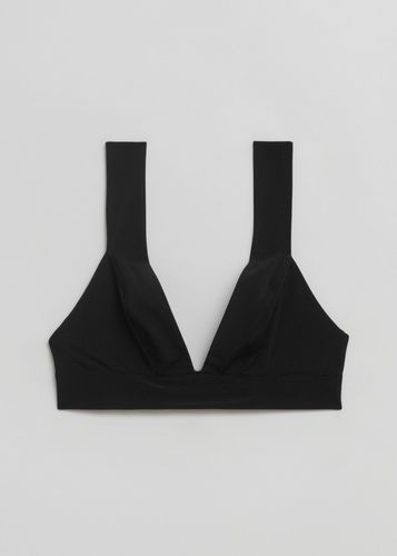 Bikinioberteil mit tiefem Ausschnitt Schwarz, Bikini-Oberteil in Größe 34. Farbe: - & Other Stories - Modalova