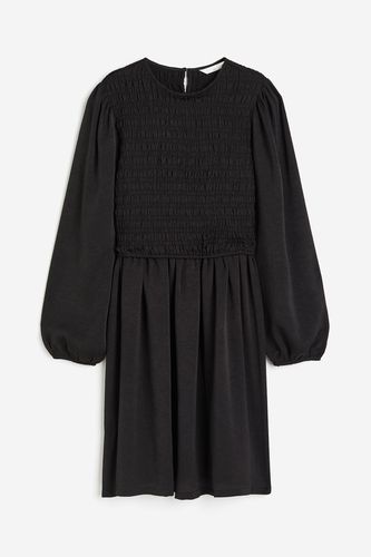 MAMA Stillkleid mit gesmoktem Oberteil Schwarz, Kleider in Größe S. Farbe: - H&M - Modalova