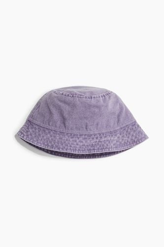 Bucket Hat aus Baumwolle Denimlila, Hut in Größe S/56. Farbe: - H&M - Modalova