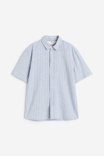 Hemd aus Leinenmischung Hellblau/Gestreift, Hemden & Blusen in Größe 134. Farbe: - H&M - Modalova
