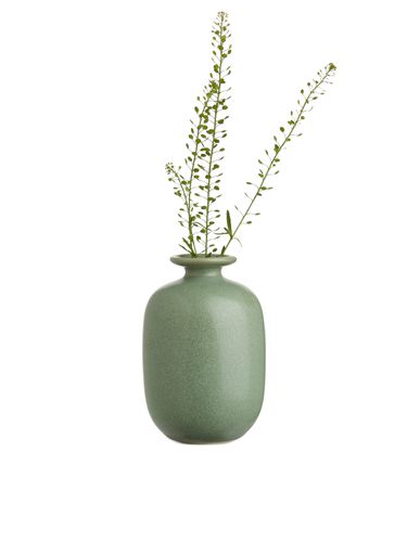 Vase aus Steingut, 11 cm Grün. Farbe: - Arket - Modalova