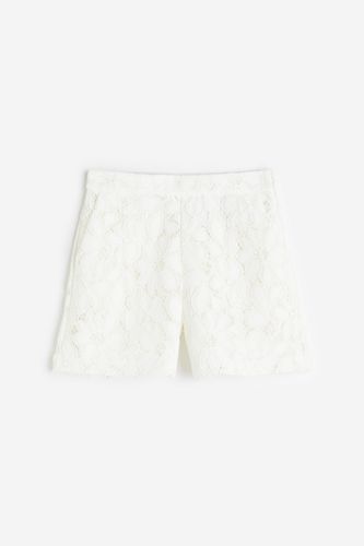 Shorts aus Spitze Weiß in Größe 46. Farbe: - H&M - Modalova