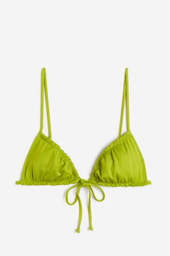 Triangel-Bikinitop Limegrün, Bikini-Oberteil in Größe 40. Farbe: - H&M - Modalova