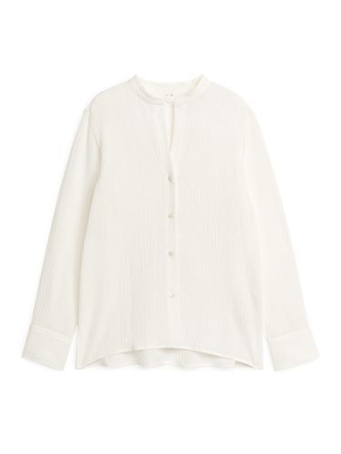 Crinkle-Baumwollhemd Weiß, Freizeithemden in Größe 36. Farbe: - Arket - Modalova