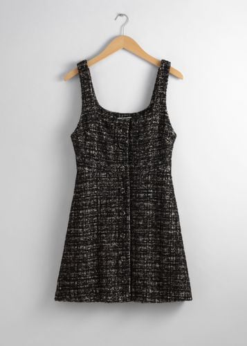 Ärmelloses Minikleid aus Tweed Schwarzer, Alltagskleider in Größe 32. Farbe: - & Other Stories - Modalova