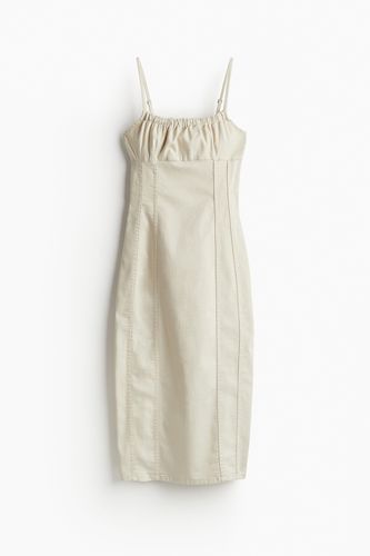 Bodycon-Kleid aus Denim Hellbeige, Alltagskleider in Größe L. Farbe: - H&M - Modalova