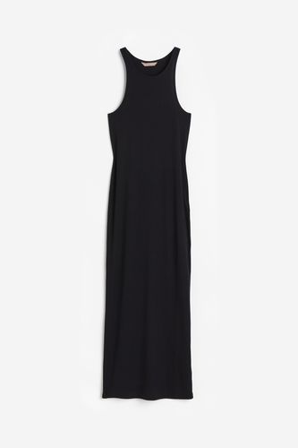 Geripptes Kleid Schwarz, Alltagskleider in Größe XS. Farbe: - H&M - Modalova
