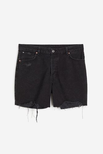 Curvy Fit Bermuda High Denim Shorts Schwarz in Größe 44. Farbe: - H&M - Modalova