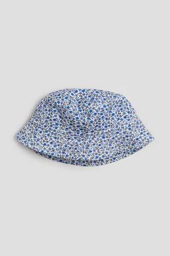 Bedruckter Bucket Hat aus Twill Blau/Geblümt, Hut in Größe 92/116. Farbe: - H&M - Modalova
