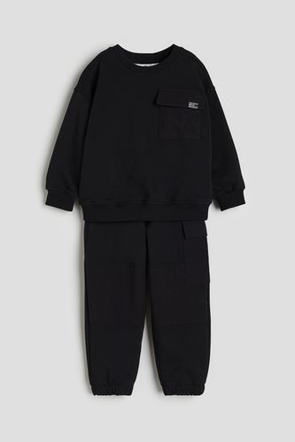 Teiliges Sweatshirt-Set Schwarz, Kleidung Sets in Größe 122. Farbe: - H&M - Modalova