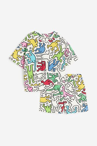 Teiliges Sweatshirt-Set mit Print Weiß/Keith Haring, Kleidung Sets in Größe 128. Farbe: - H&M - Modalova