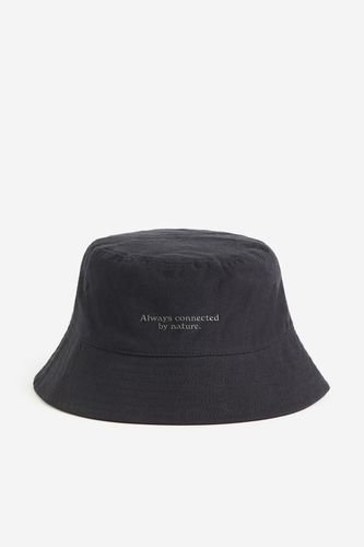 Bucket Hat aus Baumwolle Schwarz/Always Connected, Hut in Größe M/58. Farbe: - H&M - Modalova