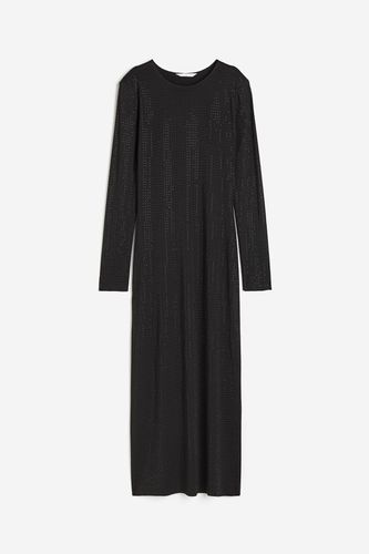 Bodycon-Kleid mit Strassverzierung Schwarz, Alltagskleider in Größe S. Farbe: - H&M - Modalova