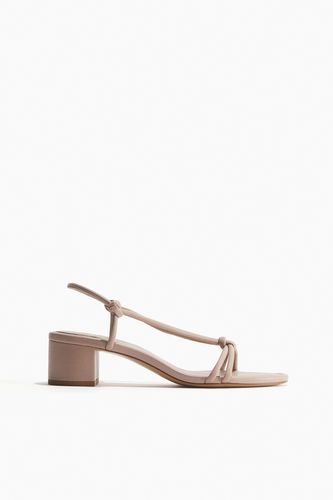 Sandaletten mit Absatz Puderrosa, Heels in Größe 41. Farbe: - H&M - Modalova