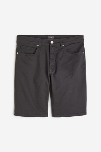Shorts aus Baumwolltwill Slim Fit Dunkelgrau in Größe W 28. Farbe: - H&M - Modalova