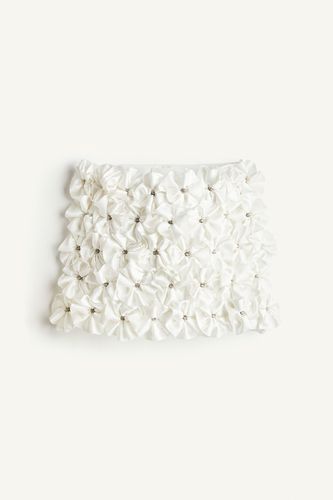 Minirock mit Strass Weiß, Röcke in Größe 46. Farbe: - H&M - Modalova
