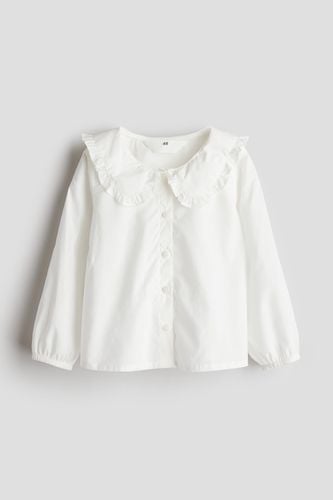 Bluse mit Kragen Weiß, T-Shirts & Tops in Größe 92. Farbe: - H&M - Modalova
