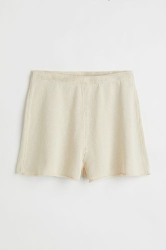 Feinstrick-Shorts Hellbeige in Größe XL. Farbe: - H&M - Modalova