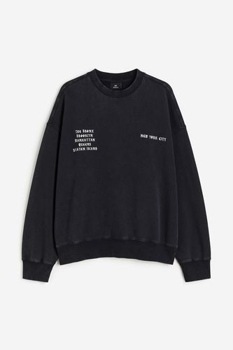 Bedrucktes Sweatshirt in Oversized Fit Schwarz/New York City, Sweatshirts Größe XS. Farbe: - H&M - Modalova