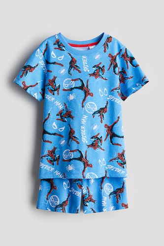 Bedruckter Pyjama Blau/Spider-Man, Pyjamas in Größe 134/140. Farbe: - H&M - Modalova