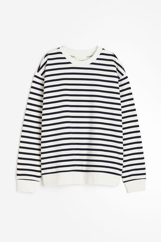 Sweatshirt Weiß/Blau gestreift, Sweatshirts in Größe M. Farbe: - H&M - Modalova