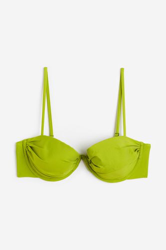 Wattiertes Bikinitop Limegrün, Bikini-Oberteil in Größe 85B. Farbe: - H&M - Modalova