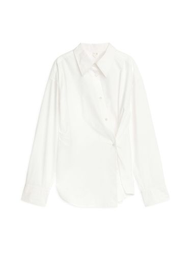 Asymmetrisches Wickelhemd Weiß, Freizeithemden in Größe 40. Farbe: - Arket - Modalova