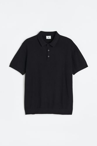 Poloshirt Regular Fit Schwarz, Poloshirts in Größe XS. Farbe: - H&M - Modalova