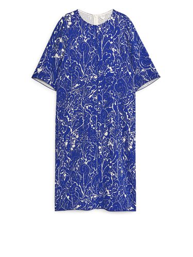 Bedrucktes Kleid Blau/Cremeweiß, Alltagskleider in Größe 34. Farbe: - Arket - Modalova