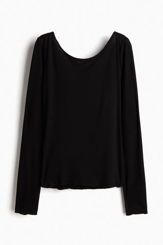 Shirt aus Lyocell Schwarz, Tops in Größe S. Farbe: - H&M - Modalova