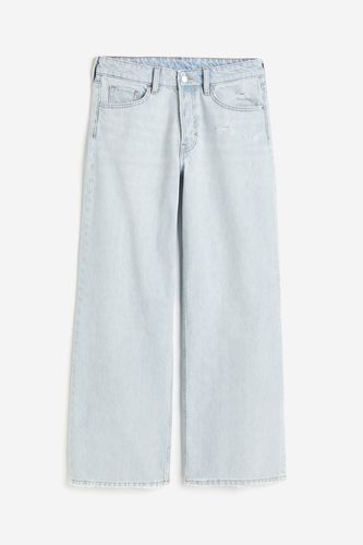 Baggy Wide Low Jeans Blasses Denimblau in Größe 42. Farbe: - H&M - Modalova