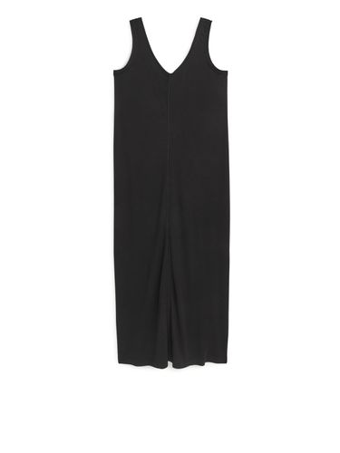 Jerseykleid aus Ice-Crepe Schwarz, Alltagskleider in Größe M. Farbe: - Arket - Modalova