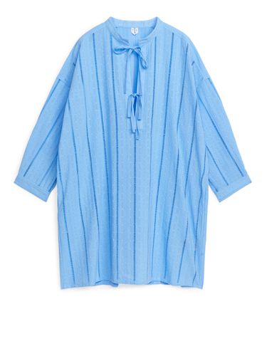Besticktes Tunikakleid Hellblau, Alltagskleider in Größe 42. Farbe: - Arket - Modalova