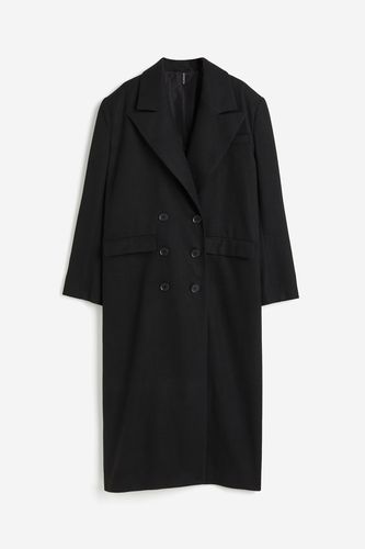 Zweireihiger Mantel aus Twill Schwarz, Mäntel in Größe S. Farbe: - H&M - Modalova