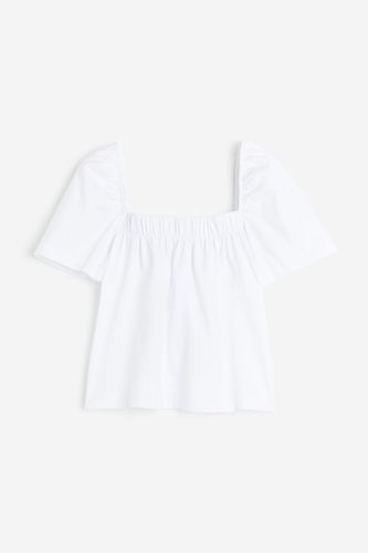 Shirt mit eckigem Ausschnitt Weiß, Tops in Größe S. Farbe: - H&M - Modalova