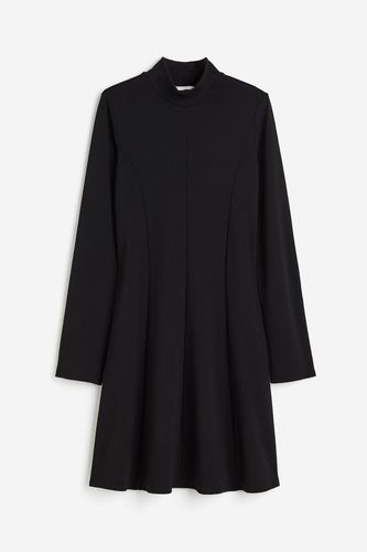 Jerseykleid mit Turtleneck Schwarz, Alltagskleider in Größe M. Farbe: - H&M - Modalova
