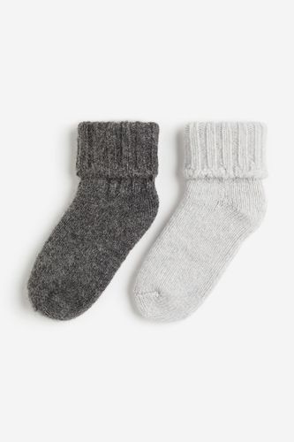 Er-Pack Socken aus Wollmix Dunkelgrau/Hellgrau in Größe 28/30. Farbe: - H&M - Modalova