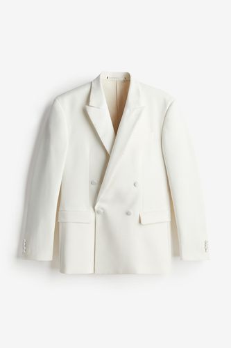 Zweireihige Smokingjacke in Regular Fit Weiß, Sakkos Größe 60. Farbe: - H&M - Modalova