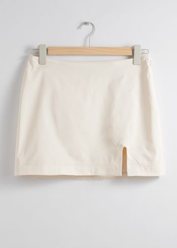 Minirock mit niedrigem Bund Weiß, Röcke in Größe 36. Farbe: - & Other Stories - Modalova