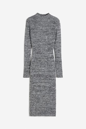 Turtleneck-Kleid in Rippstrick Dunkelgraumeliert, Alltagskleider Größe XS. Farbe: - H&M - Modalova