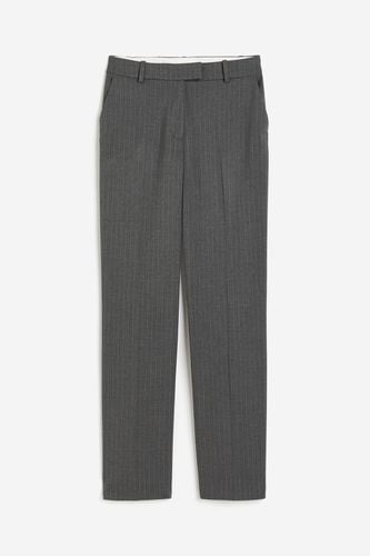 Schmale Twillhose Dunkelgrau/Nadelstreifen, Anzughosen in Größe 40. Farbe: - H&M - Modalova