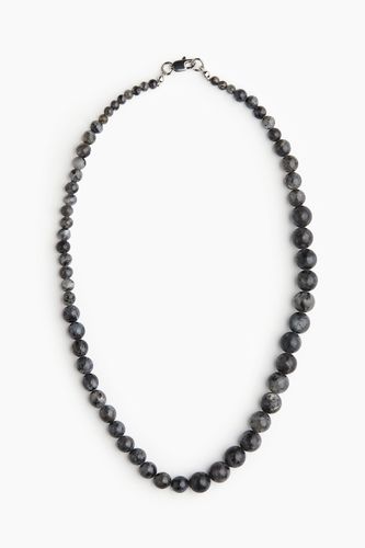 Perlenkette Dunkelgrau, Halsketten in Größe Onesize. Farbe: - H&M - Modalova