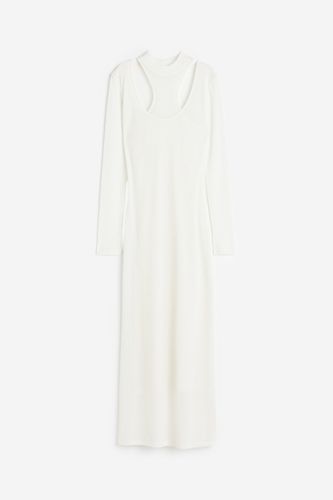 Doppellagiges Bodycon-Kleid Weiß, Alltagskleider in Größe S. Farbe: - H&M - Modalova