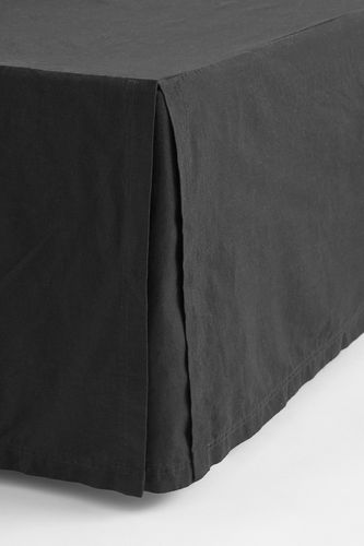 Betthusse aus Leinenmix in Doppel-/Kingsize-Größe Schwarz, Sonstige Betttextilien Größe 160x200 cm. Farbe: - H&m Home - Modalova